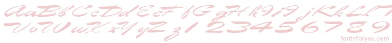 Шрифт Eggshell61RegularTtext – розовые шрифты на белом фоне