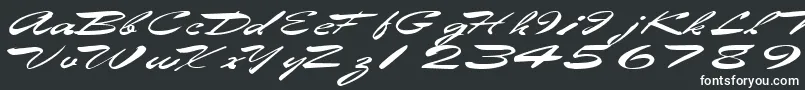 Eggshell61RegularTtext-Schriftart – Weiße Schriften auf schwarzem Hintergrund