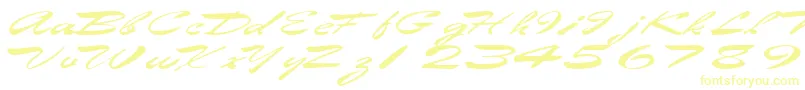 En savoir plus sur la police Eggshell61RegularTtext Police Eggshell61RegularTtext – polices jaunes sur fond blanc
