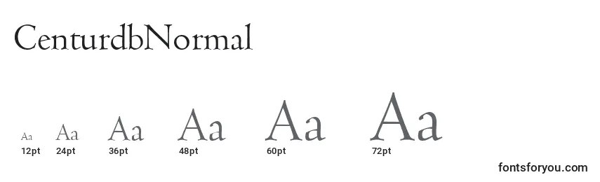 Размеры шрифта CenturdbNormal