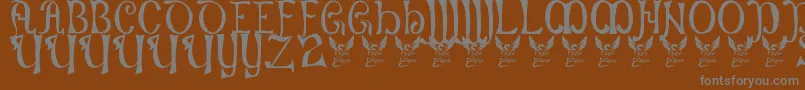 More about Battelabbey Font Battelabbey Font – Gray Fonts on Brown Background