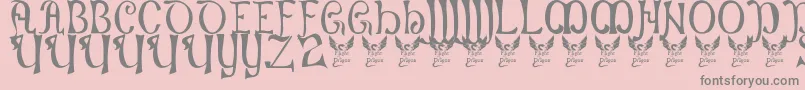 Battelabbey-Schriftart – Graue Schriften auf rosa Hintergrund
