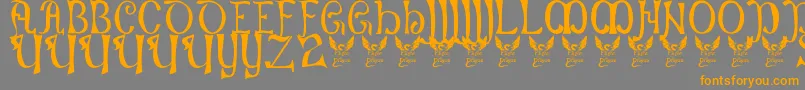 More about Battelabbey Font Battelabbey Font – Orange Fonts on Gray Background