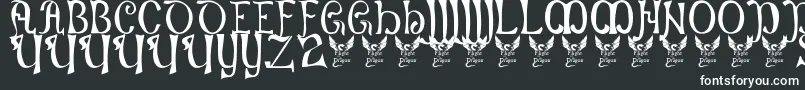 Battelabbey Font – White Fonts on Black Background