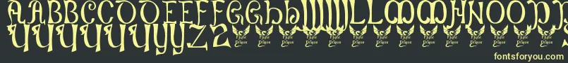 More about Battelabbey Font Battelabbey Font – Yellow Fonts on Black Background
