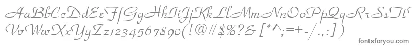 Parkavenue Font – Gray Fonts on White Background