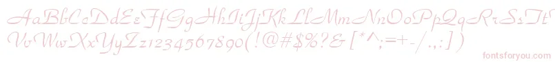 Parkavenue Font – Pink Fonts on White Background