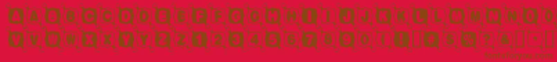 Police Balltack – polices brunes sur fond rouge