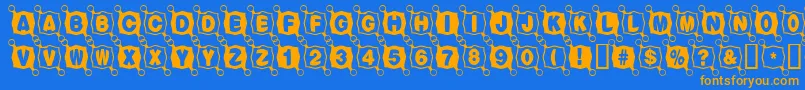 More about Balltack Font Balltack Font – Orange Fonts on Blue Background