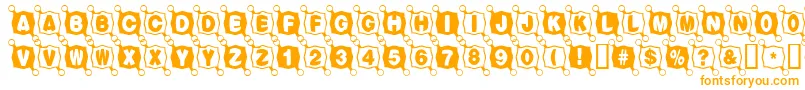 Шрифт Balltack – оранжевые шрифты