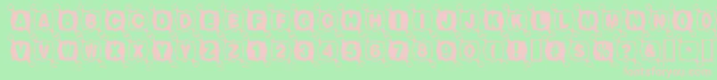 Balltack Font – Pink Fonts on Green Background