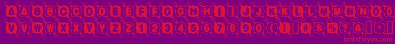 En savoir plus sur la police Balltack Police Balltack – polices rouges sur fond violet