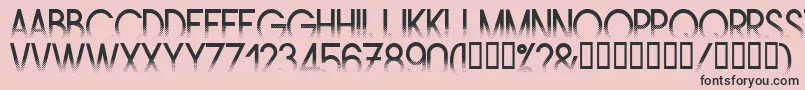 Amstrg-fontti – mustat fontit vaaleanpunaisella taustalla