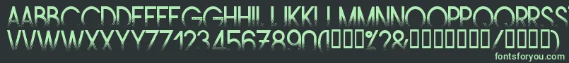 Шрифт Amstrg – зелёные шрифты на чёрном фоне
