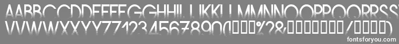 フォントAmstrg – 灰色の背景に白い文字
