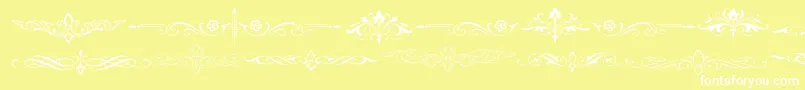 fuente Natvignettetwo – Fuentes Blancas Sobre Fondo Amarillo