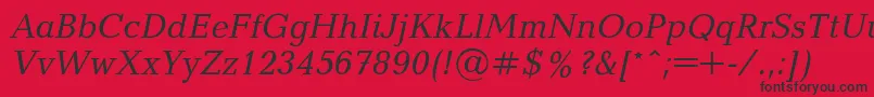 Balticai Font – Black Fonts on Red Background