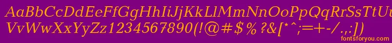 Balticai Font – Orange Fonts on Purple Background