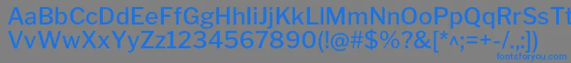 LibrefranklinMedium Font – Blue Fonts on Gray Background