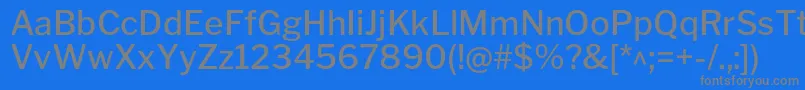 LibrefranklinMedium Font – Gray Fonts on Blue Background