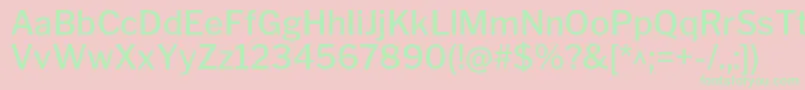 LibrefranklinMedium Font – Green Fonts on Pink Background