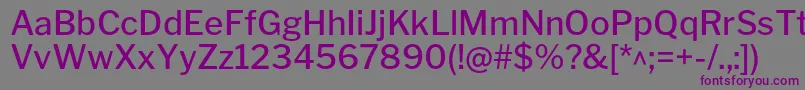 LibrefranklinMedium Font – Purple Fonts on Gray Background