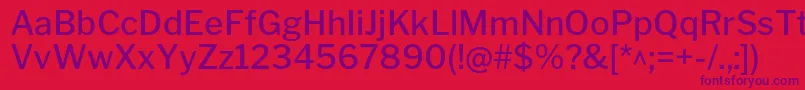 LibrefranklinMedium Font – Purple Fonts on Red Background