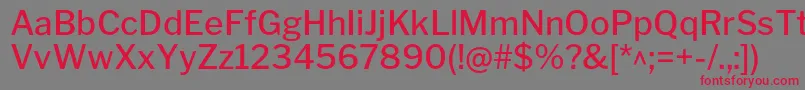 LibrefranklinMedium Font – Red Fonts on Gray Background