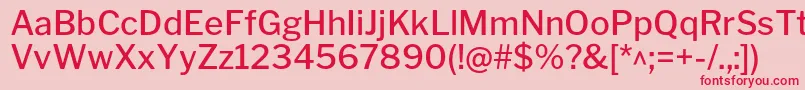 LibrefranklinMedium Font – Red Fonts on Pink Background