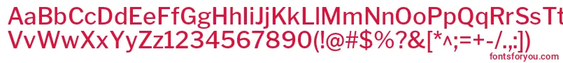 LibrefranklinMedium-Schriftart – Rote Schriften auf weißem Hintergrund