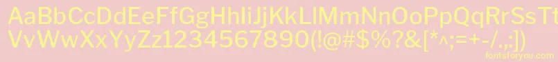 LibrefranklinMedium Font – Yellow Fonts on Pink Background