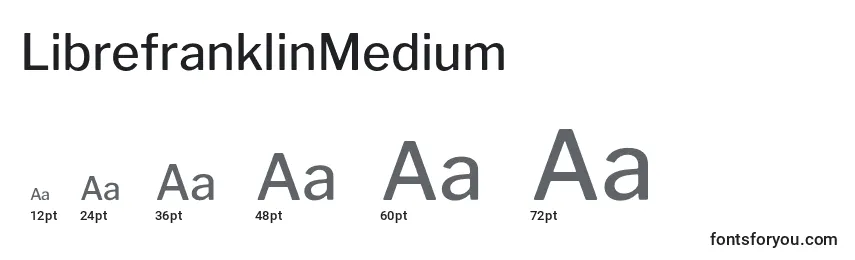 Размеры шрифта LibrefranklinMedium