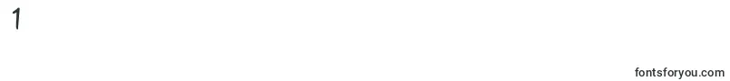 フォントMdalong – フォント数字1