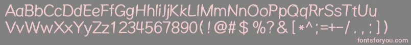Mdalong Font – Pink Fonts on Gray Background
