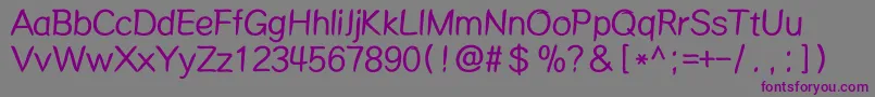 Mdalong Font – Purple Fonts on Gray Background