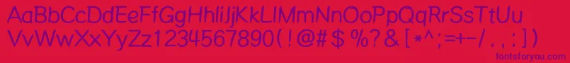 Mdalong Font – Purple Fonts on Red Background