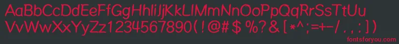 Mdalong Font – Red Fonts on Black Background