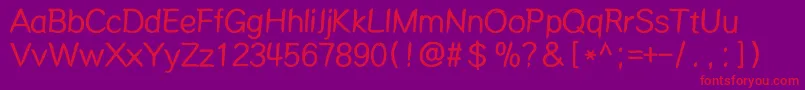 Mdalong Font – Red Fonts on Purple Background
