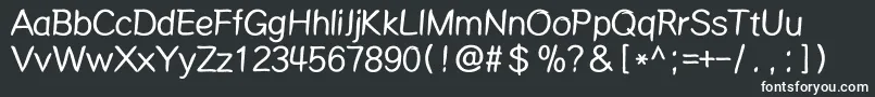 Mdalong Font – White Fonts on Black Background