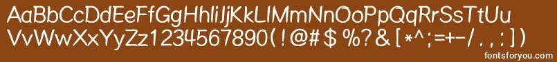 Mdalong Font – White Fonts on Brown Background