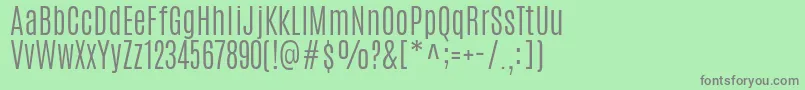 AntonioLight Font – Gray Fonts on Green Background