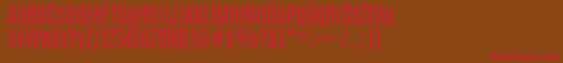 AntonioLight Font – Red Fonts on Brown Background