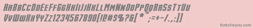 StarkItalic Font – Gray Fonts on Pink Background