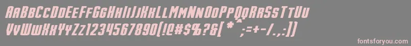 More about StarkItalic Font StarkItalic Font – Pink Fonts on Gray Background