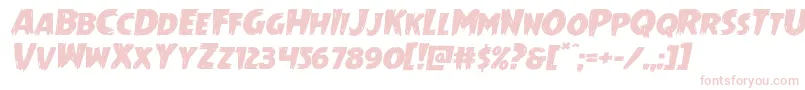 Mrsmonsterexpandital Font – Pink Fonts on White Background