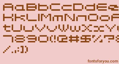 Somybmp047 font – Brown Fonts On Pink Background