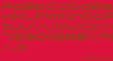 Somybmp047 font – Brown Fonts On Red Background
