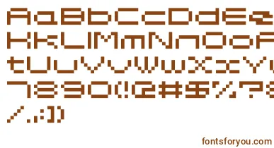 Somybmp047 font – Brown Fonts On White Background