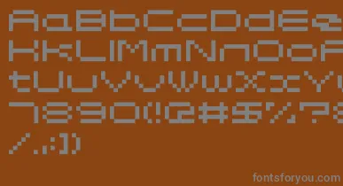 Somybmp047 font – Gray Fonts On Brown Background