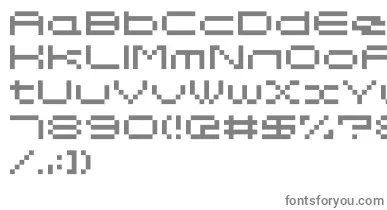 Somybmp047 font – Gray Fonts On White Background